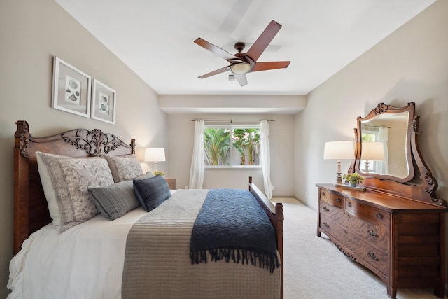 70 Pukolu Way, Kihei, HI 96753 - bedroom with light colored carpet and a ceiling fan