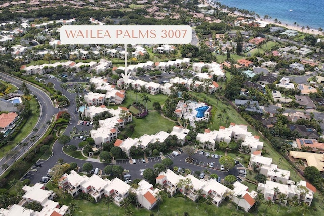 3150 Wailea Alanui Dr Unit 3007, Kihei, HI 96753 - aerial view of property's location featuring a large body of water and nearby suburban area