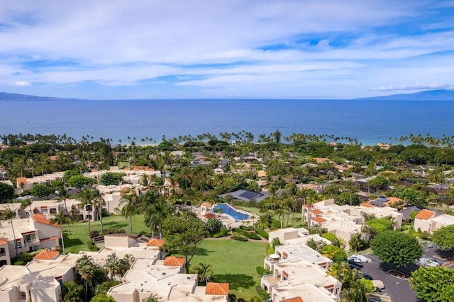 3150 Wailea Alanui Dr Unit 3007, Kihei, HI 96753 - aerial view of residential area with a nearby body of water and a pool area