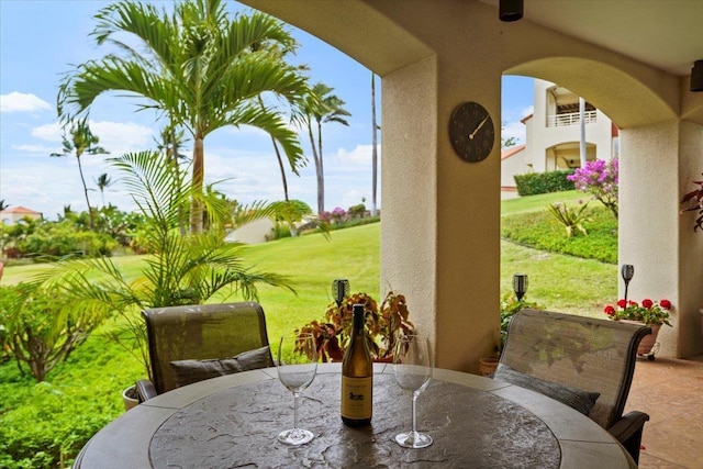 3150 Wailea Alanui Dr Unit 3007, Kihei, HI 96753 - view of patio / terrace with outdoor dining area