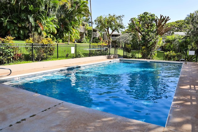 pool with fence