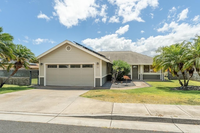 35 Emoloa Pl, Wailuku, HI 96793 - ranch-style house featuring an attached garage and driveway