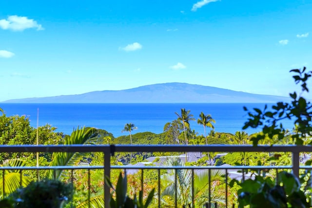 water view with a mountain view