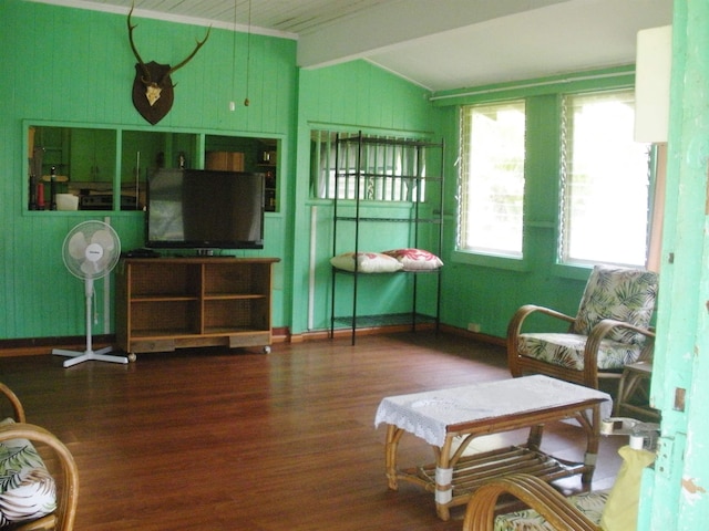 928 Lanai Ave, Lanai City, HI 96763 - living area with wood finished floors and baseboards