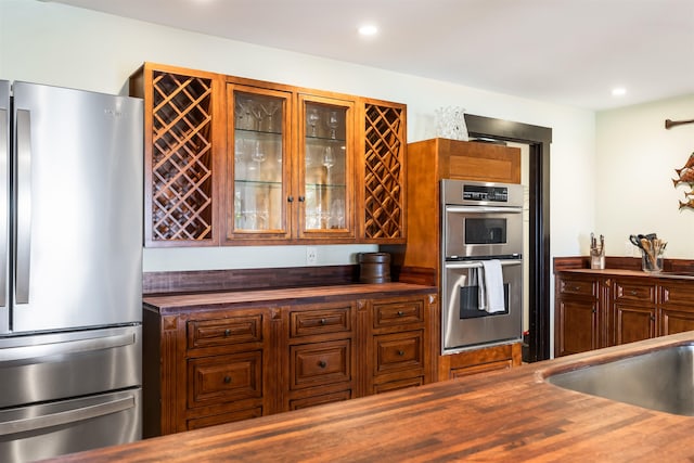 kitchen featuring appliances with stainless steel finishes