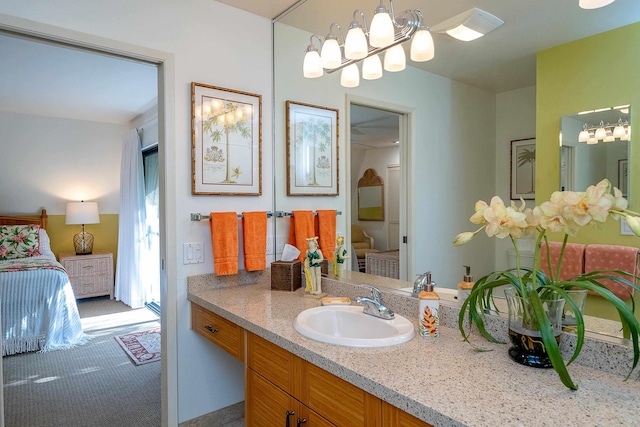 bathroom with vanity