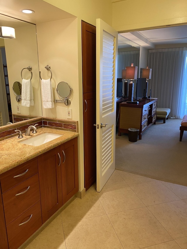 2481 Kaanapali Pkwy Unit 620V, Lahaina, HI 96761 - bathroom featuring vanity and tile patterned floors