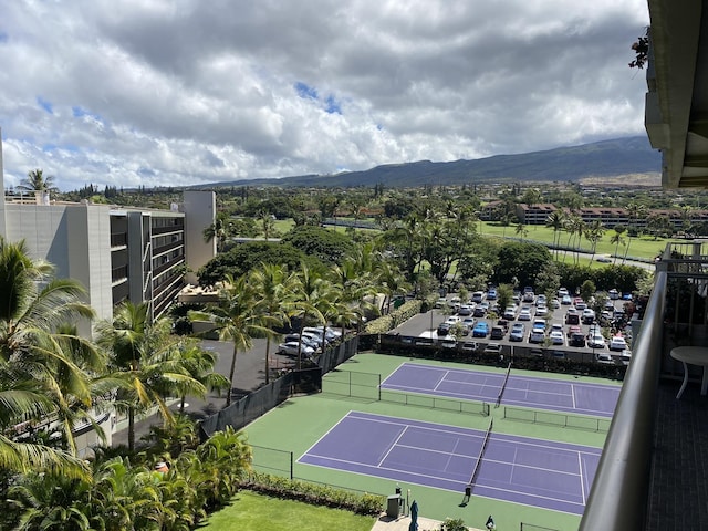 2481 Kaanapali Pkwy Unit 620V, Lahaina, HI 96761 - view of tennis court featuring a mountain view