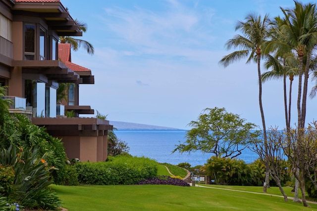 4000 Wailea Alanui Dr Unit 901, Kihei, HI 96753 - view of grassy yard with a water view