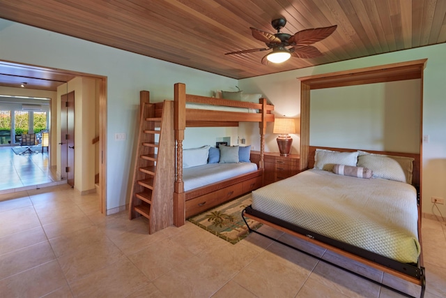4000 Wailea Alanui Dr Unit 901, Kihei, HI 96753 - bedroom with light tile patterned floors and wood ceiling
