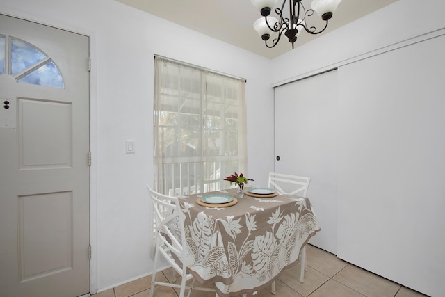 160 Keonekai Rd Unit 7201, Kihei, HI 96753 - dining area featuring a chandelier and light tile patterned flooring