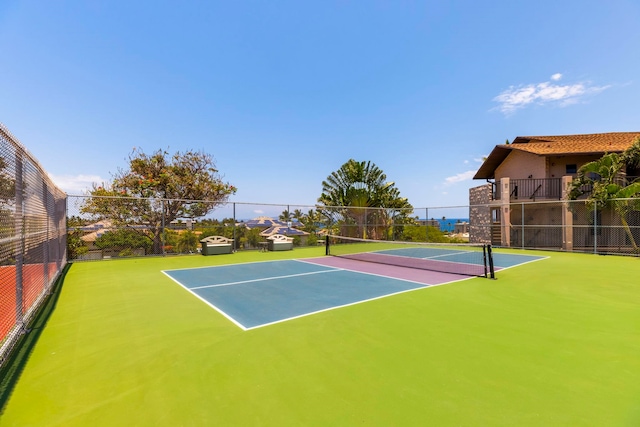 view of tennis court