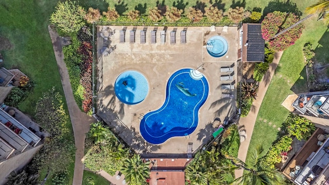 938 S Kihei Rd Unit 403, Kihei, HI 96753 - drone / aerial view of a pool area