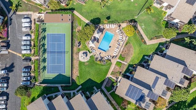 birds eye view of property