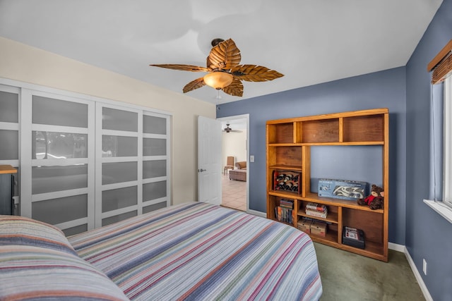 1363 Owaka St, Wailuku, HI 96793 - bedroom with carpet floors and a ceiling fan