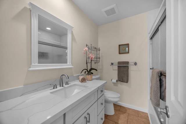1363 Owaka St, Wailuku, HI 96793 - full bathroom featuring vanity, tile patterned flooring, and a shower