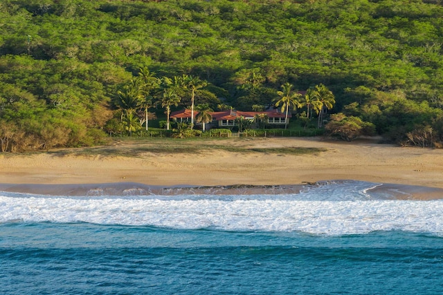 water view with a beach view