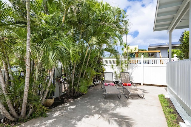 view of patio / terrace with a fenced backyard