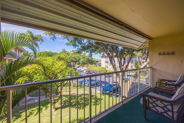 view of balcony