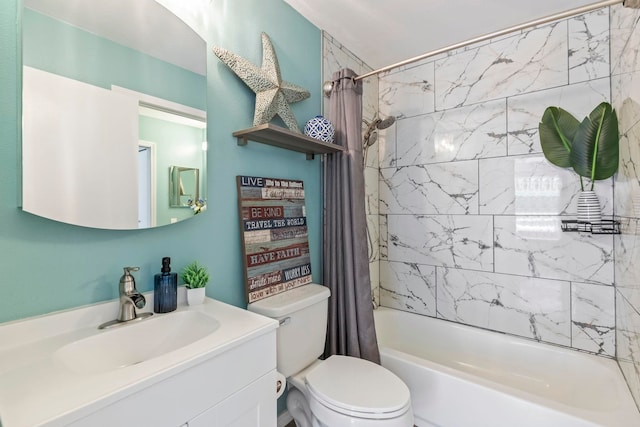 480 Kenolio Rd Unit 13-101, Kihei, HI 96753 - full bathroom with shower / tub combo with curtain, vanity, and toilet