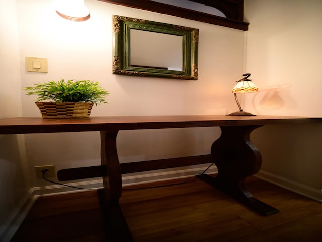 room details featuring wood-type flooring