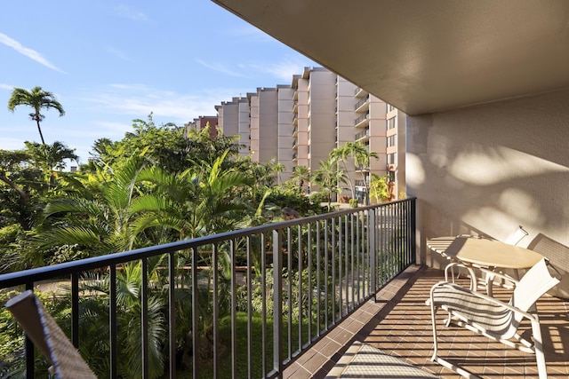 view of balcony