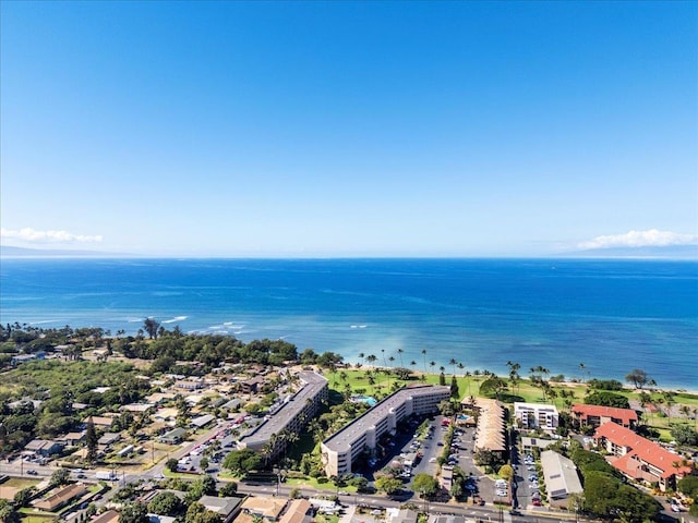 aerial view of a large body of water
