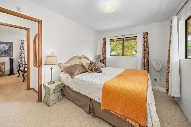 bedroom featuring carpet flooring