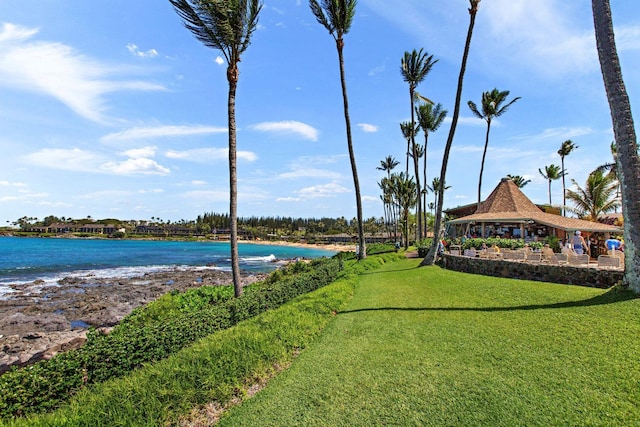 exterior space with a gazebo