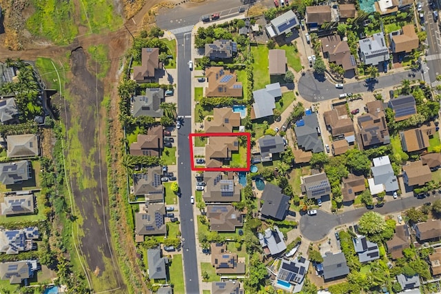 19 Heona Pl, Kihei, HI 96753 - aerial view of property and surrounding area featuring nearby suburban area and property parcel outlined