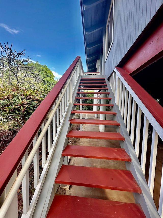 view of staircase