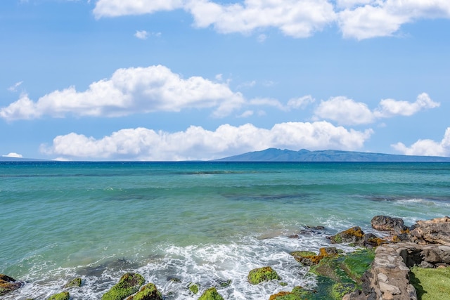 property view of water with a mountain view