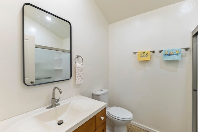 534 Kaikoo Pl, Wailuku, HI 96793 - bathroom with vanity, toilet, and tile patterned flooring