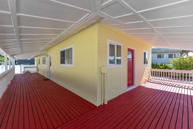 534 Kaikoo Pl, Wailuku, HI 96793 - view of wooden deck