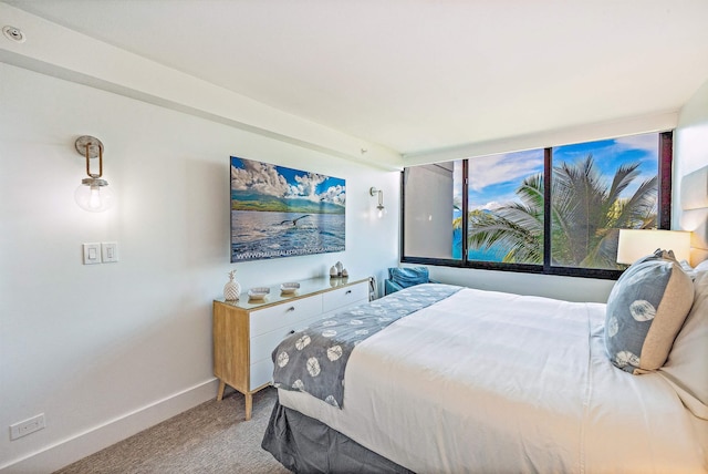 bedroom featuring carpet flooring