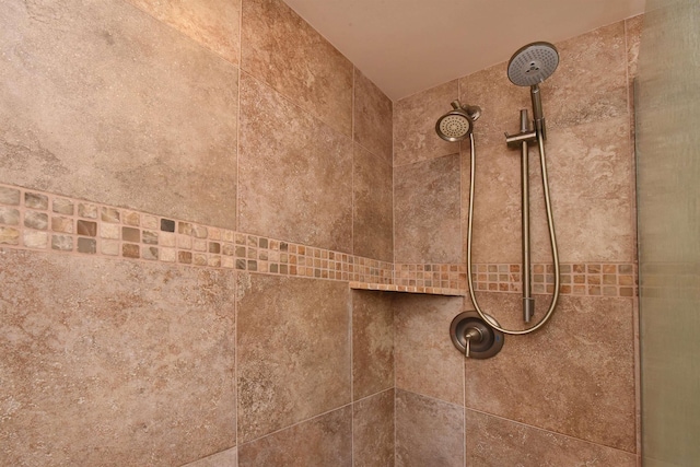 room details with tiled shower