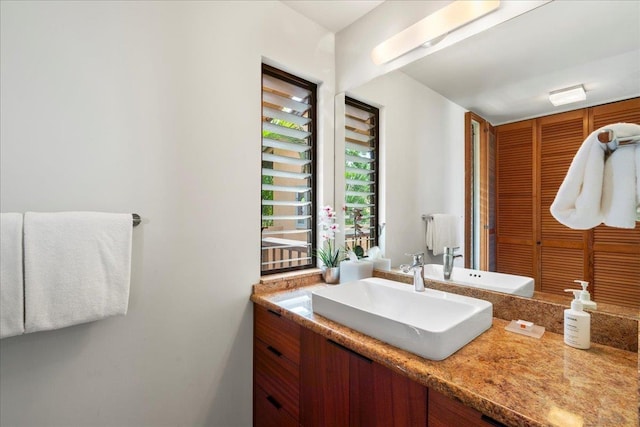 bathroom featuring vanity