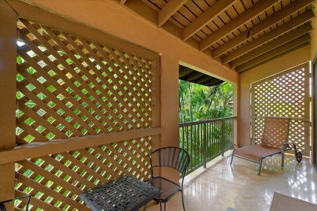 view of balcony