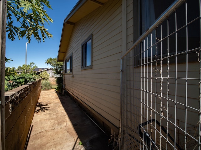 view of home's exterior