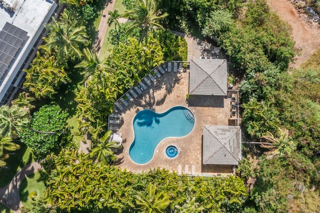 birds eye view of property