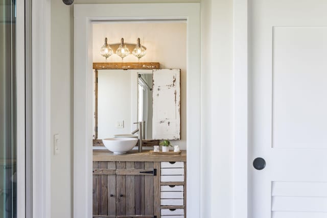 bathroom featuring vanity