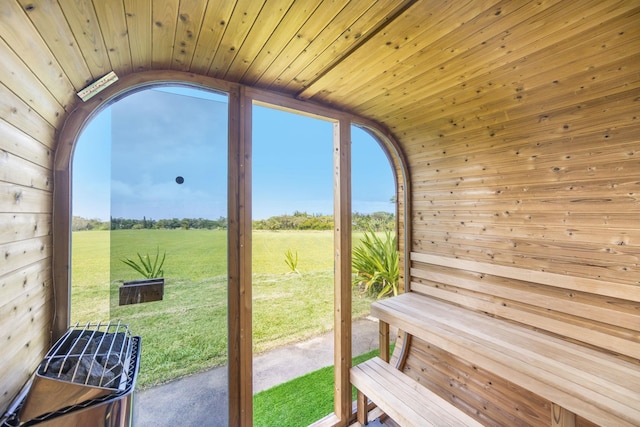 view of sauna / steam room