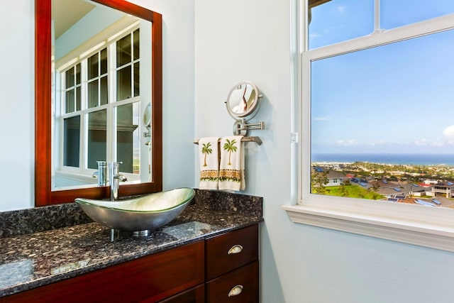 bathroom featuring vanity