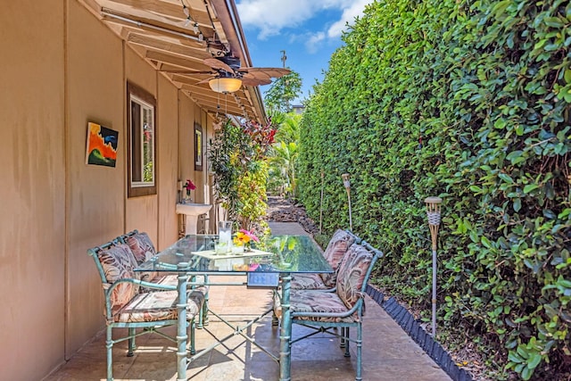 view of patio / terrace with outdoor dining space