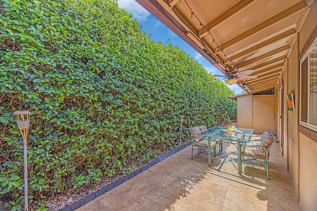 view of patio / terrace with outdoor dining area