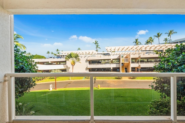 view of balcony