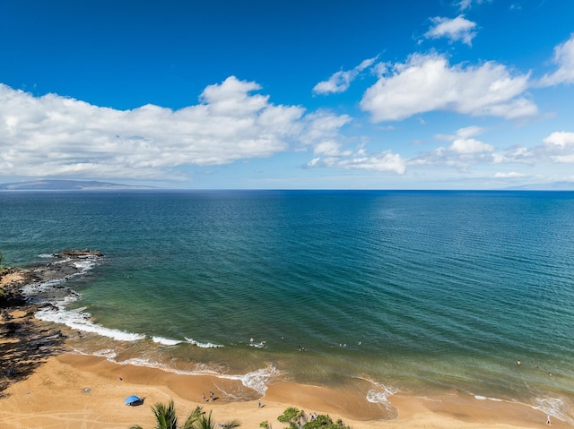property view of water with a view of the beach