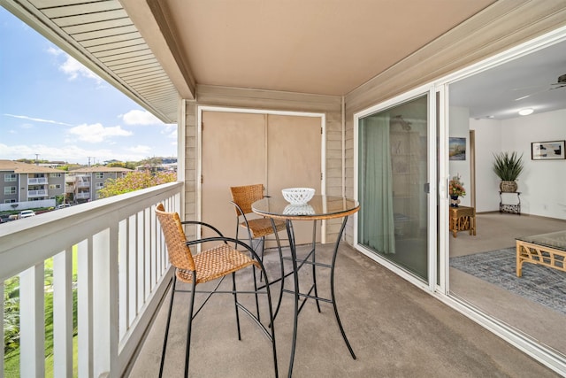 view of balcony