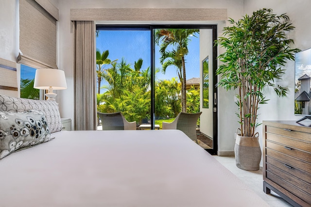 view of tiled bedroom