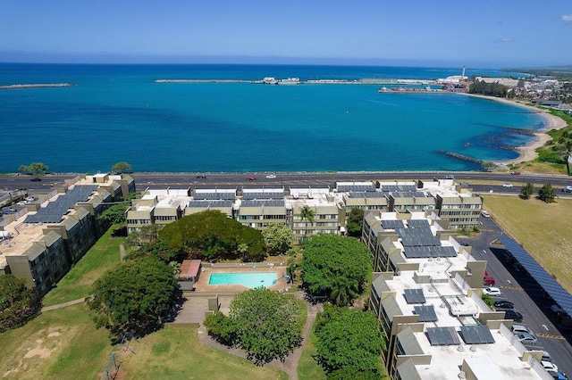 111 Kahului Beach Rd Unit D306, Kahului, HI 96732 - bird's eye view of a large body of water and a pool area